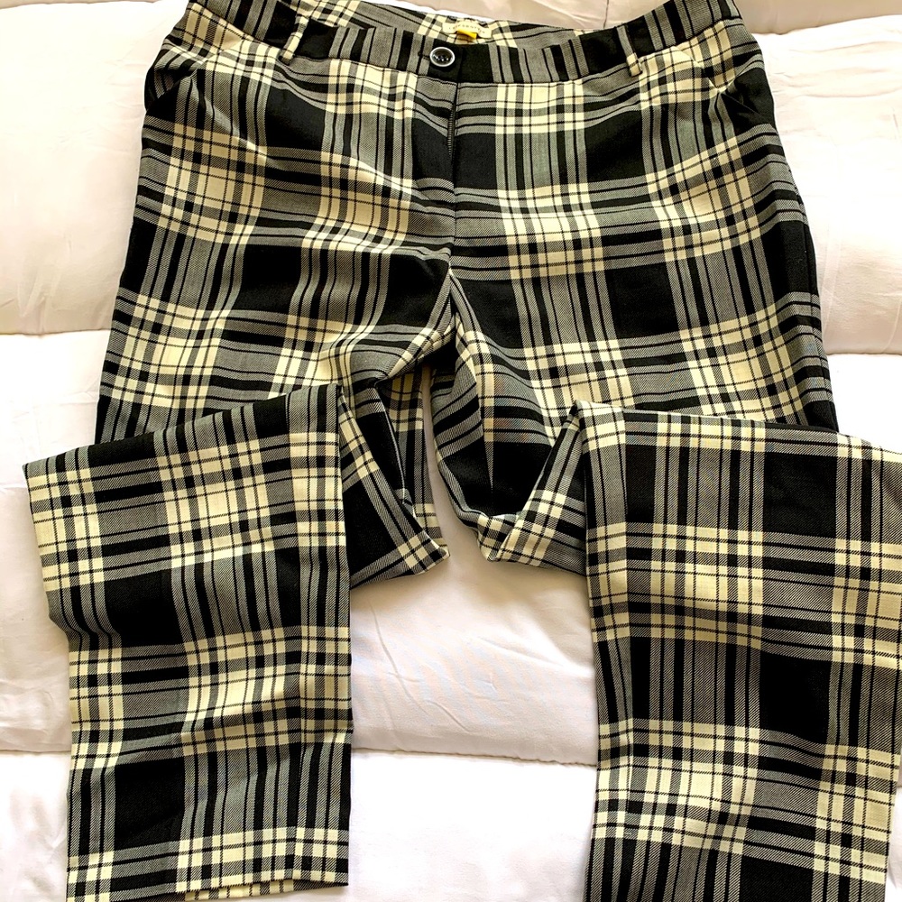 Anthropologie NWOT Plaid Pant. LG